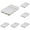 White 6PCS, variant on witspace Flatware Storage Plastic Silverware Tray Kitchen Tool Drawer Organizer Tray Spoon Fork Cutlery Separation Finishing Storage Box Container Tableware Organizer for Drawer