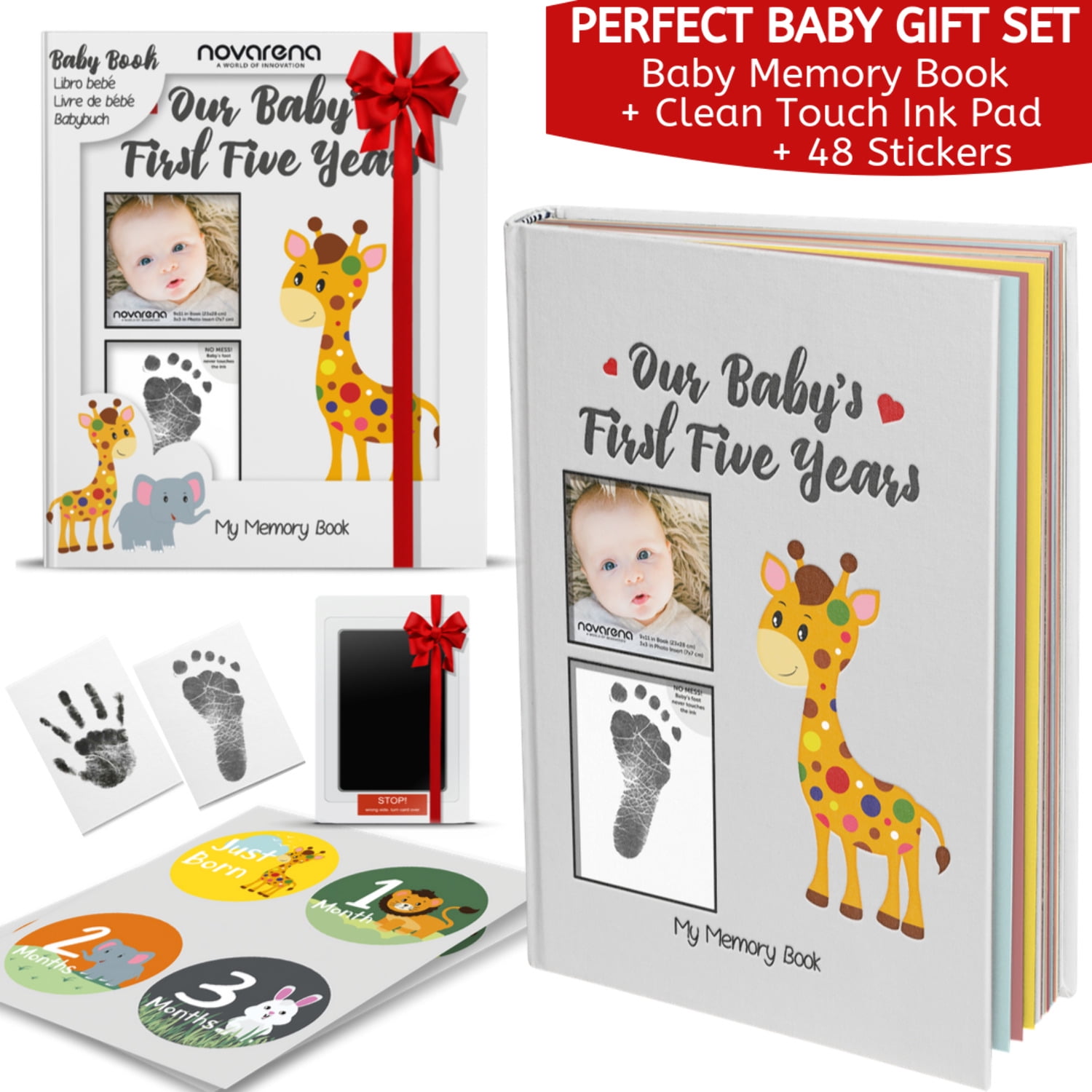 First Year Baby Memory Journal Scrapbook, Baby Memory Book