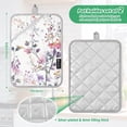 thumbnail image 6 of Yayeee Pot Holders Kitchen Heat Resistant with Pockets 7"x9.8" Cotton Oven Cooking Hot Pads, Purple Wildflowers, 6 of 7