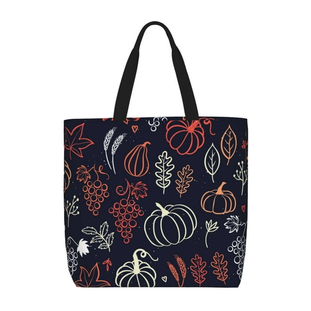 Balery Thanksgiving Bolsa de Mano para Mujeres con Cremallera, Bolsa de Gimnasio con Compartimentos, Bolsa para Laptop, Bolsa para Trabajo