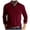 Wine, variant on Male Autumn And Winter Solid Color Lapel Long Sleeve Button Neck Striped Oversized T Shirt Top T Shirts plus Size Men Men T Shirts Graphic Pack Big & Tall Shirts for Men Hooded T Shirts for Men Man