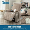 thumbnail image 5 of 100% Waterproof High Quality Recliner Chair Cover, Non Slip Recliner Covers for Recliner Chair with Pocket, Pet Scratch-Resistant Sofa Slipcover, Washable, for Office, Living Room, Home Decor, 5 of 8