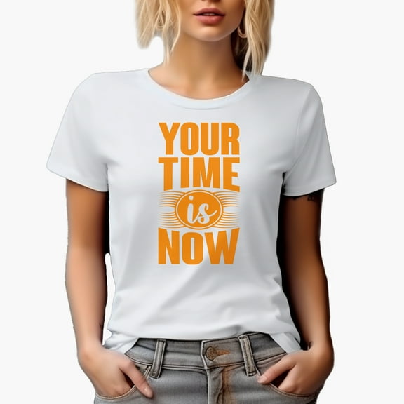Your Time Is Now, White T-Shirt, Small