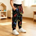 thumbnail image 4 of Rvasteizo Boys Sweatpants Solid Pocket Printed Casual Kids Pants 1-8 Years, 4 of 4