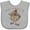 AC-Heather Grey, variant on Inktastic Happy Thanksgiving Boys or Girls Baby Bib