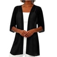 thumbnail image 6 of Cmfcve Women's Chiffon Cardigans 3/4 Sleeve Open Front Sheer Kimono Cardigans Lightweight Casual Swimsuit Cover-Ups, 6 of 6