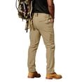 thumbnail image 5 of Dwellite Men's Hiking Pants Lightweight Outdoor Cargo Trousers with Multiple Pockets Khaki 3XL, 5 of 9