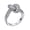 White k white zircon, variant on 7829 Lovely Knot Rings Colored Zirconia Stones Copper Gold Plated Multiple Size