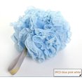 thumbnail image 1 of 3 Different Color Pack Mesh Pouf Bath Sponge - Mesh Body Exfoliating Bath Flower Bath Ball Lace, 1 of 6