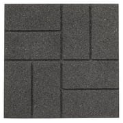 جراوند سمارت 16 × 16 × 3/4 رمادي رصف فناء حديقة مطاطي مزدوج الجوانب، 9 عبوات