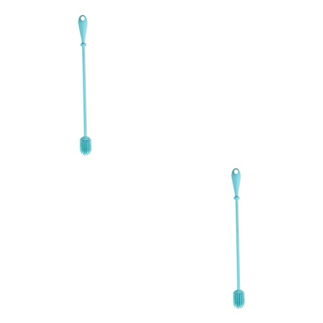Toystoory Herramienta de de cepillo de silicona con mango largo para biberón, contenedor de boca estrecha y profunda, botellas de cocina, Type3 NO3