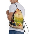 thumbnail image 3 of Bingfone Red Wine Glasses Drawstrings Backpacks Bags For Men Women Gym Drawstrings Bag, 3 of 9