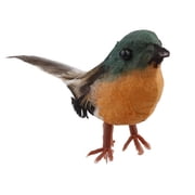 12Pcs Robin Bird Figures Artificial Feather Robin Birds Decoration Christmas Tree Ornaments Mini Cute Birds with Flexible Wire Paws for Crafts Fairy Garden Tree Decoration