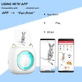 thumbnail image 3 of Printer Mini Pocket Printer Portable Thermal Printer Machine Wireless BT Connection 203DPI for Picture Label DIY Handcraft List Meno Notes Journal Receipt Paper  Sticker, 3 of 6