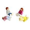 thumbnail image 6 of Kokiya 4pcs 1/12 Scale DollHouse Miniature People Figures Wooden Dolls Family Mini Life, 6 of 9