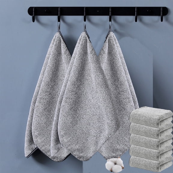 Brelil Microfiber Coral Velvet Hand Towels 5 Count