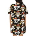 thumbnail image 3 of Bingfone Cute Dog Panda Print Pajamas Sets for Women Soft Short-Sleeved Pjs with Lounge Shorts Two Piece Sleepwear, 3 of 8