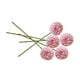 thumbnail image 2 of 5x flores artificiales de seda, ramo de hortensias, bola de crisantemo Artificial realista, flores para fiesta, oficina, decoración del hogar , rosa rosa morado, 2 of 8