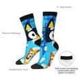 thumbnail image 4 of Silaia Bluey Print Adult Socks, Athletic Socks, Mens and Womens Crew Cushion Socks,Work Athletic Running Socks,Casual Breathable Socks, 4 of 6