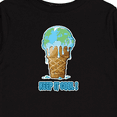 thumbnail image 4 of Inktastic Keep It Cool Melting Earth Ice Cream Cone Boys or Girls Long Sleeve Toddler T-Shirt, 4 of 5