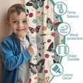 thumbnail image 3 of Blackout Kids Curtains,Beige Butterfly Flower Pattern Childrens Insulated Curtains Set Of 2,Bedroom Essentials,Toddler Room Decor 42"x54", 3 of 5