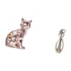 thumbnail image 5 of Escultura de gato enamorado, elegante figura decorativa para chimenea y estantería, ideal para aniversarios. Un regalo versátil para decorar el hogar., 5 of 8