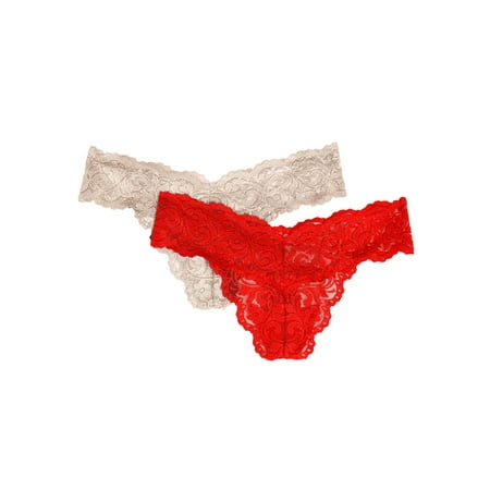 

Smart & Sexy Women s Signature Lace Thong 2-Pack Style-SA849