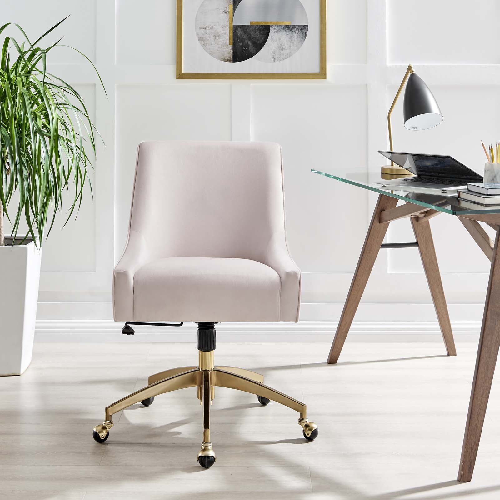 modway discern performance velvet office product