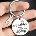 thumbnail image 3 of Stainless Steel Remember I Am With You Always Keychain Family Gift, 3 of 3
