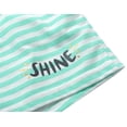 thumbnail image 5 of Beezizac Summer Pajamas For Girls – Green Stripe & Glittering PJS Pal Cute Jammies Set Big Kids Size 5T, 5 of 7