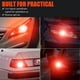 thumbnail image 2 of 10 Pieces 1157 BAY15D LED Bulbs for Auto Brake Lights Turn Signals Stop Rear Turn Lamp,Red, 2 of 5
