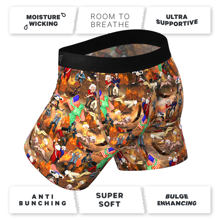 Ball Hammock Mens Boxer Briefs | Bulge Enhancing Underwear Flyless | 3 Pack
