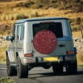 thumbnail image 5 of Sikiie Red Glitter PVC Leather Spare Tire Wheel Cover Spare Tire Cover, for Car Truck SUV Camper Trailer Universal Fit(14-17in)-14 inch, 5 of 6