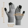 Men Gloves Winter Reinforced Knitted Wool Cycling Screen Gloves Mittens
