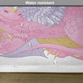thumbnail image 6 of Ambesonne Cartoon Place Mats Set of 4, Lady Dragon Posing, Standard Size, Pale Pink Lavender, 6 of 6