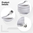 thumbnail image 3 of Washing Machine Inlet Hose 5 ft, Universal PVC Water Supply Line, Burst-Proof Reinforced Fill Hose with Metal Connector, Heavy Duty Extension Water Feed Hose for Automatic Washer, 1.5 m Length, 3 of 5