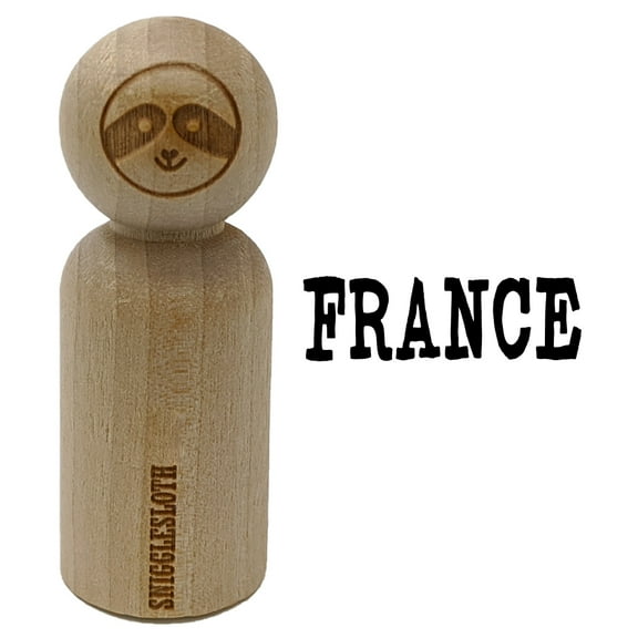 France Fun Text Rubber Stamp for Scrapbooking Crafting Stamping - Small 3/4 Inch
