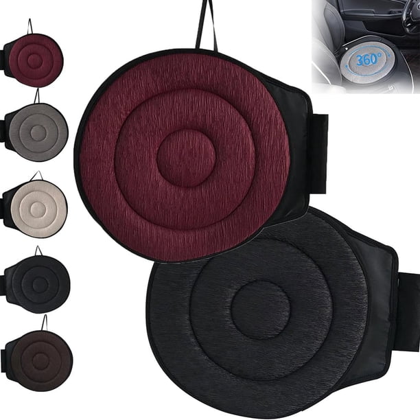 Cojín de asiento giratorio 360 para coche, beneficioso cojín de asiento giratorio 360, almohadilla de asiento de coche de espuma viscoelástica giratoria portátil, cojín de asiento giratorio 360 grados