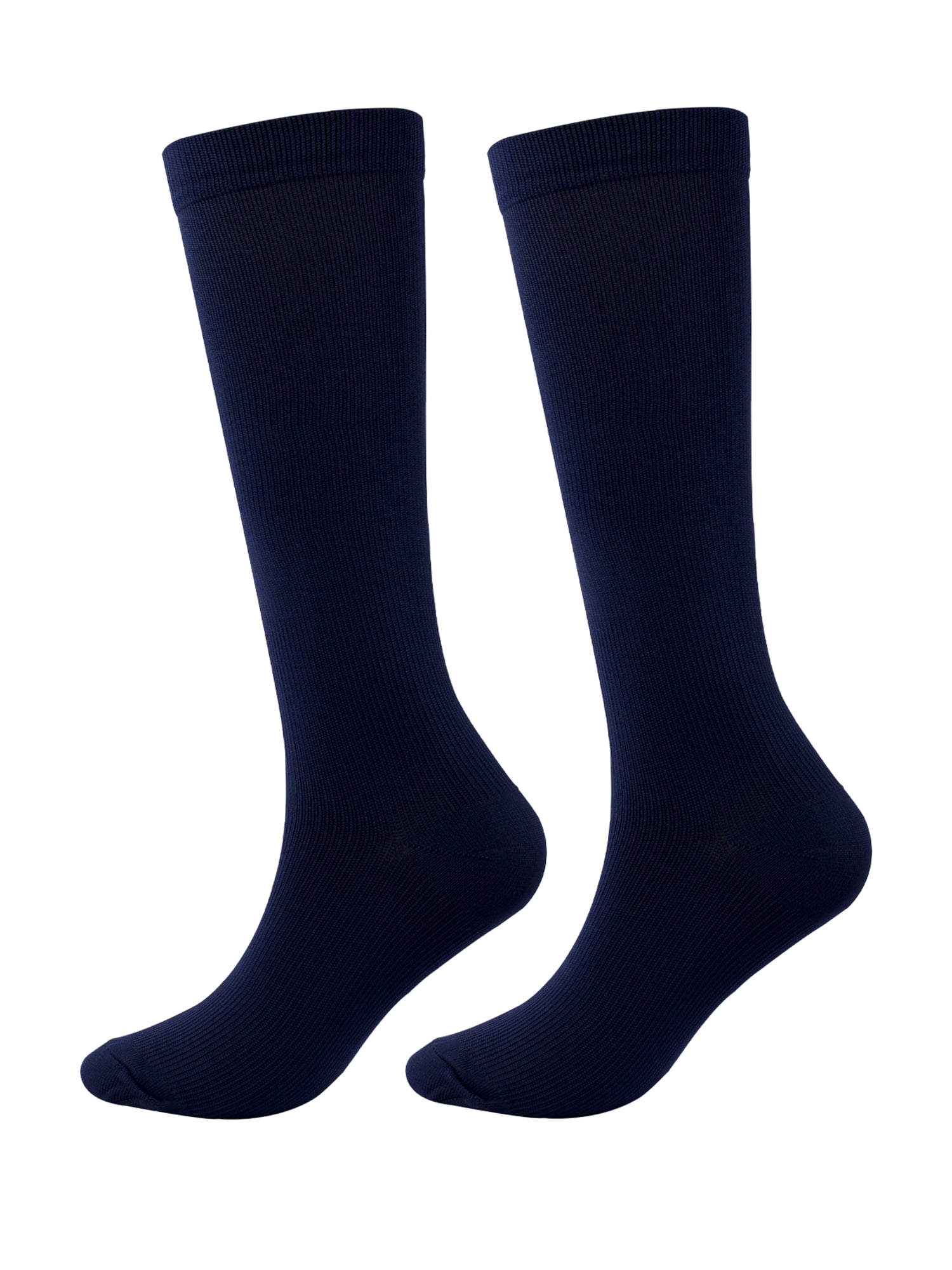 Hanerdun 3Pack Men Compression Socks Athletic Socks, Navy Blue, Size 9