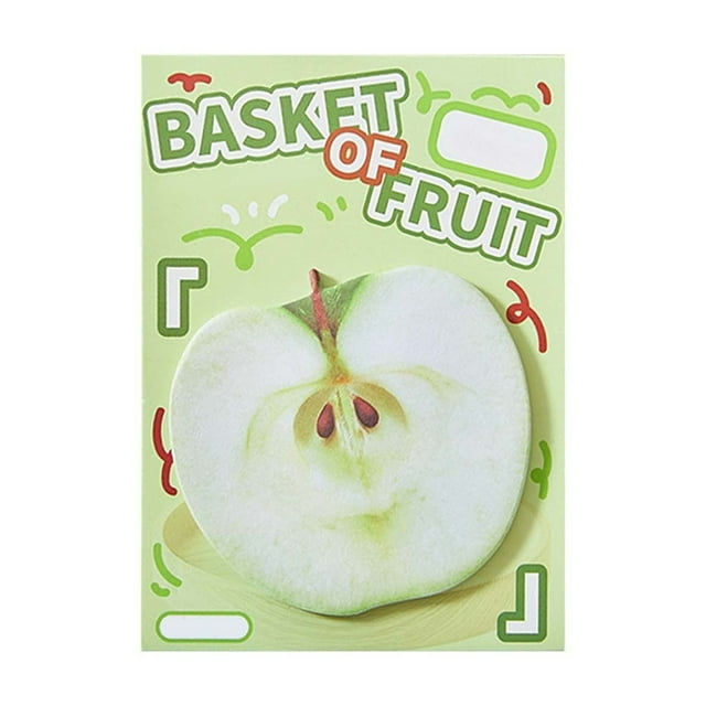 Realistic Food Themed Sticky Notes Mini Memo Pad for Journaling and Use