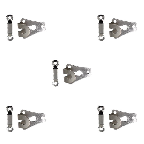 Naiovety 10 piezas de ganchos de metal para pantalones, sujetadores de galvanoplastia antioxidantes extraíbles portátiles reutilizables, vestidos, Type2 NO2 Naiovety CBP131594