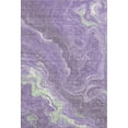 thumbnail image 2 of Addison Rugs Mayfield Premium Machine Washable Transitional Abstract Purple Rectangle Rug, 3' X 5' Machine Washable Transitional Abstract Purple Oversized Sherpa Throw Blanket, 2 of 7