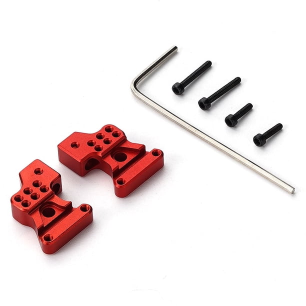 Bewildely Torre de choque trasera ajustable de aleación de aluminio para 1/24 Axial SCX24 RC pieza de coche RC accesorios de coche piezas de Kits de construcción modelo Rojo