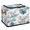 Multicolor 3, variant on CURLYOOT Valentines Day Flower Elephants Storage Bin with Zipper Lid, Foldable Clothes Organizer Lidded Storage Baskets, Rectangular Box Closet Shelf Organizer for Living Room Bedroom Home