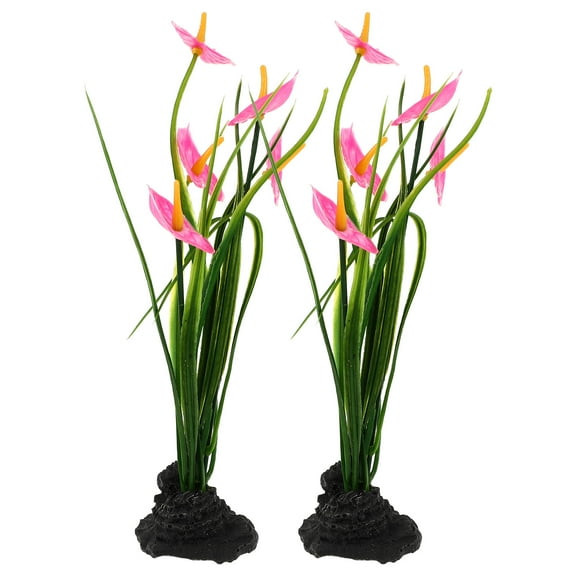 USHOBE 2Pcs Shape Plastic Flower Ornament for Sushi Dish Adornment and Catering Service