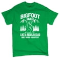 thumbnail image 5 of Bigfoot Dad T-shirt More Squatchy Funny Daddy Sasquatch Dad Joke Outdoor Camping Father's Day Gift Idea Men's Tee, 5 of 7
