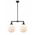 thumbnail image 1 of Innovations 209-BK-G201-10-LED X-Large Beacon 2 Light Chandelier part of the Franklin Restoration Collection, Matte Black, 1 of 1