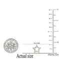 thumbnail image 2 of Dazzlingrock Collection Round White Diamond Star Shape Pushback Stud Earrings for Women (0.35 ct, Color I-J, Clarity I1-I2) in 18K Yellow Gold, 2 of 3