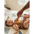 thumbnail image 3 of BemeyourBBs Baby Boy First Birthday Romper Overalls Outfit One Years Old 1st Birthday Clothes Sleeveless Square Neck Animal Balloon Embroidery Bodysuit Playsuit, 3 of 8