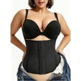 thumbnail image 2 of Waist Trainer for Women Corset Shapewear Tummy Control Body Shaper Front Buckle Breathable Waist Cincher Black, 2 of 5